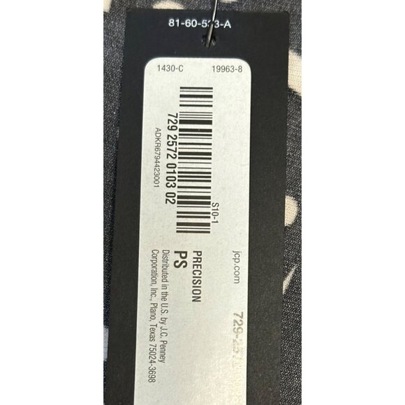 Worthington Geometric Blouse Cap Sleeve Polyester Blend Women's Size Petite S - Picture 7 of 13